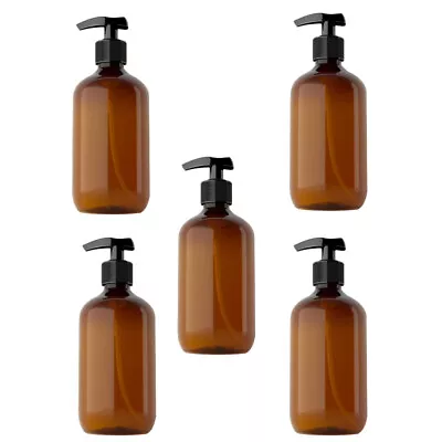  5 Pcs Hand Wash Dispenser Plastic Lotion Bottle Press Filling • £13.45