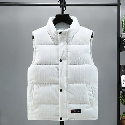 Men Leisure Down Cotton Warm Outdoor Vest Jacket Downtown Winter • $31.87