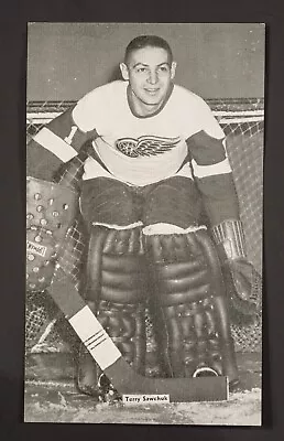 Terry Sawchuk Postcard J.D. McCarthy Pre-1963 Detroit Red Wings HOF • $29