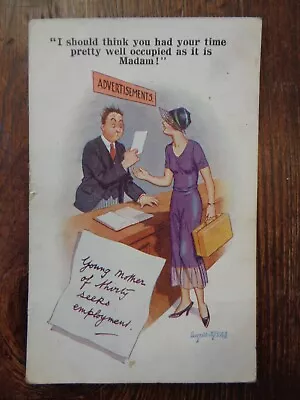 Vintage 'Donald McGill' Postcard Inter-Art Comique Series No. 7482 Posted 1933 • £2.55