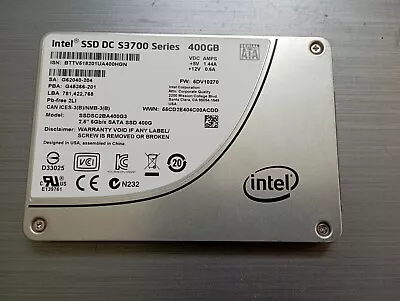 Intel DC S3700 Series 400GB SSDSC2BA400G3 (UA400HGN)  2.5  SATA SSD - Used • £29.99