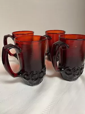 Franciscan - Madeira Ruby (Rancho) Mugs Very Rare Only Produced 6 Months In 1973 • $240