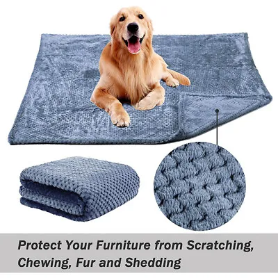 £8.09 • Buy Large Soft Pet Mat Cat Dog Puppy Fluffy Fleece Warm Blanket Bed Cushion Mattress