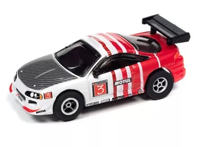 Auto World 1995 Mitsubishi Eclipse (White/Red) Import Heat HO Slot Car • $24.99