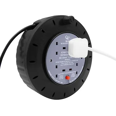 Benross 4-Way Extension Cable Reels / 10m Or 15m Cable Options / UK Plug Sockets • £28.99