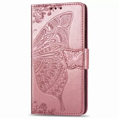 For Samsung S21 S20FE Note20 Butterfly Magnetic Leather Wallet Stand Case Cover  • $14.78