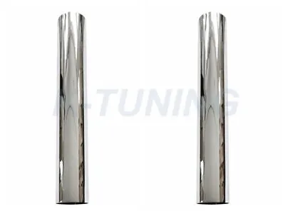 5 Inch Chrome Straight Stack Pipe 5  OD X 36   Inch Truck Exhaust Pipe NEW PAIR • $162