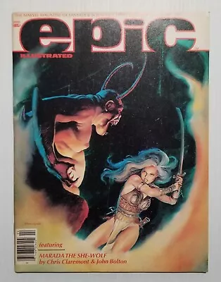 Marvel Magazine EPIC ILLUSTRATED Issue 10 February 1982 John Bolton Cover Clean! • $15.88