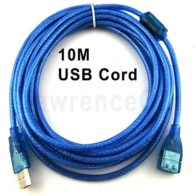 New Blue Shield 10M USB Extension Data Cable Cord Male To Female W/ Magnet Loop • $19.99