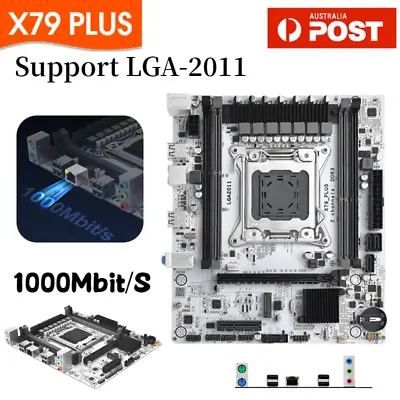 SZMZ Motherboard Set X79 PLUS Support DDR3 Memory CPU 16GB PC LGA2011 Desktop AU • $112.23