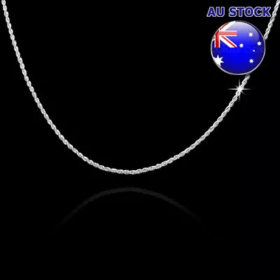 Men's Women's Wholesale 925 Sterling Silver Filled 2mm Chain Necklace  • $5.85