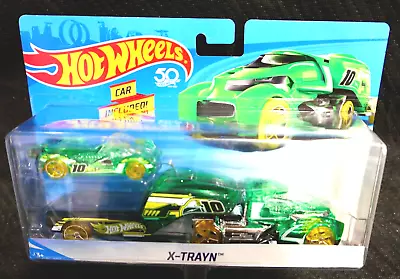 New 2017 Hot Wheels Hauler~ X Trayn Green Variant ~ With Car • $10