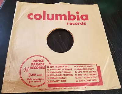 10  Rare C1949 Canadian Columbia Original 78 Record Sleeve See Pixs • $13.95