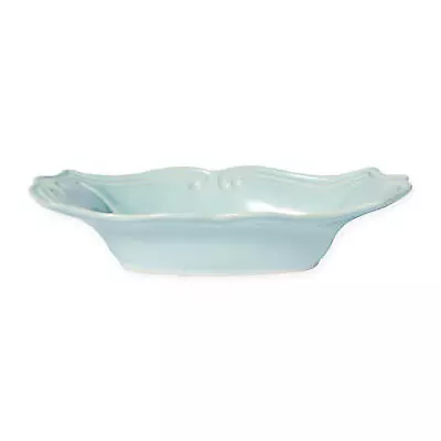 Vietri Incanto Stone Baroque Aqua Medium Au Gratin Dish NEW Without Box • $80