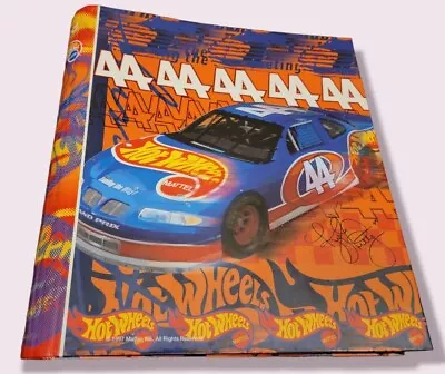 Vintage 1997 Mead Mattel Hot Wheels 3 Ring Binder W/ Notebook & 3 Folders 90's  • $6.49