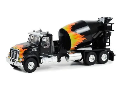 2019 Mack Granite Cement Mixer - Black 1:64 Scale Model - Greenlight 45180B • $24.95