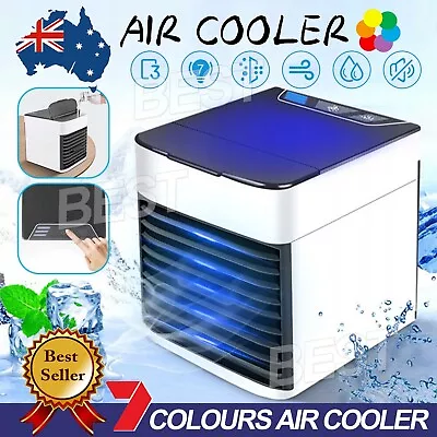 Mini Portable USB Arctic Air Conditioner Air Cooler LED Cooling Fan Personal AU • $20.85