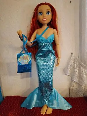 Rare Large Disney Ariel Little Mermaid - My Size Doll + Purse - 32  Tall - Jakks • $39.99