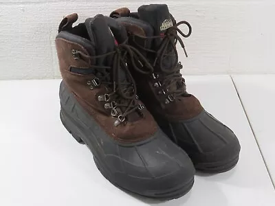 Itasca Mens Boots Size 13 Brown Rubber Black Windsor Thermolite Lace Up Winter • $22.95