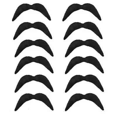 Novelty Fake Mexican Moustache Fancy Dress Costume Party Self Adhesive Set Of 24 • £5.99