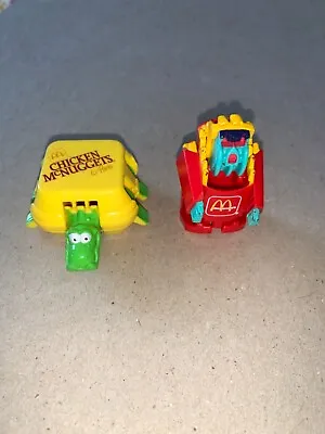 McDonalds Vintage Dino Changeables Happy Meal Toys Lot Of 2 1990 Transformers  • $10