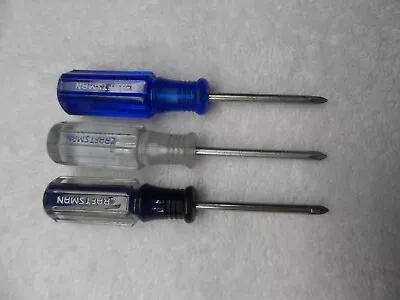 Craftsman NOS USA Mini Phillips Screwdriver Set P0 41542 41480 41542 - 3 Pcs • $18.96