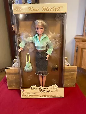 Kari Michell Designer's Choice Doll NIP 11.5  11445 Green Jacket And Jean Skirt • $15