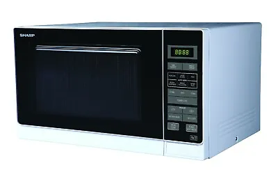 Sharp R372WM 25L 900W White Digital Touch Control Microwave 8 Auto Cook Menus • £119