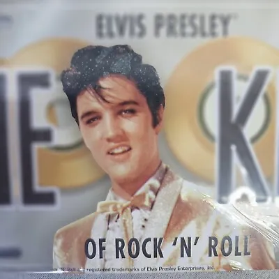 ELVIS PRESLEY THE KING LICENSE PLATE GOLD RECORD LP TAG Presly Car Auto Aluminum • $16
