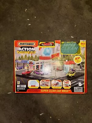 Mattel Cars PlaysetAction Drivers Super Clean Car Wash With 1 Toy Chevrolet ... • $44.99