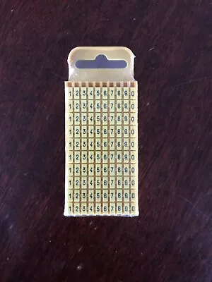 £5.50 • Buy WIC Snap On Cable Markers Numbers 0 - 9