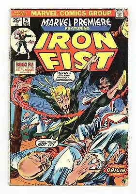 Marvel Premiere #15 FR 1.0 1974 1st App. And Origin Iron Fist • $135
