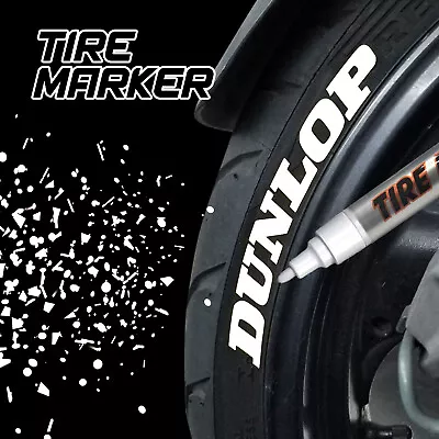 White Rubber Tire Marker Permanent Paint Pen Oil Based Waterproof Motorcycle Car • $17.95