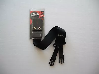 Dimarzio Short Nylon Cliplock Strap 2 Inch Wide Black Short Dd2200s • $26