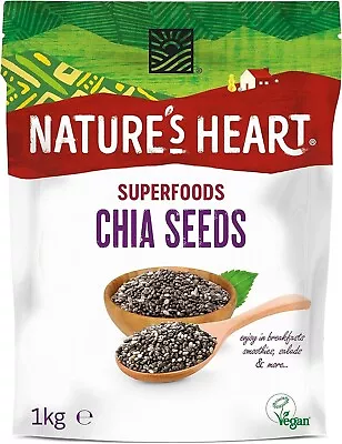 Terrafertil Nature’s Heart Chia Seeds 1 Kg  Fast Shipping • £9.16