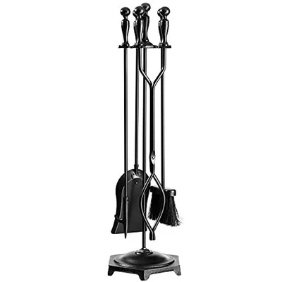 $56.40 • Buy BeShiny 5 PCS Fireplace Tools Set Wrought Iron Fire Place Accessories Tools M...