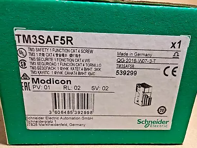 Schneider Electric TM3SAF5R Safety Modicon TM3 Safety Module New In Sealed Box • $200