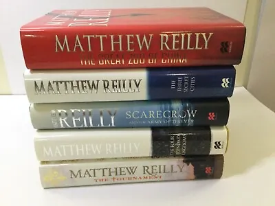 5 X Matthew Reilly Book Bundle Lot Large Hardcover Action Thriller • $40