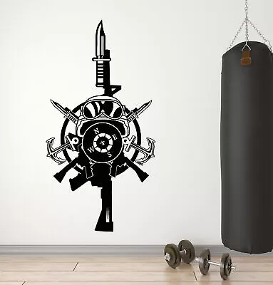 Vinyl Wall Decal Military Special Forces Soldier Equipment Stickers (4297ig) • $49.99