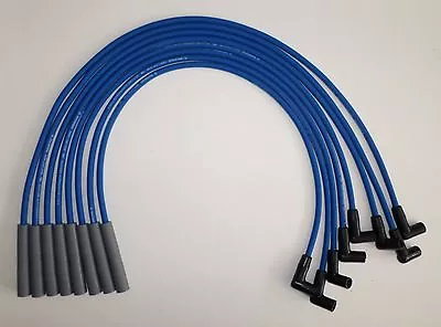 FORD FE HEI 332352360390406427428 & BIG BLOCK BLUE 8mm Spark Plug Wires • $53.95