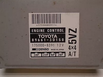 '96 Toyota 4runner 4X4 ECU ECM Computer 3.4 Liter V6 A/T 89661-3D150 • $245