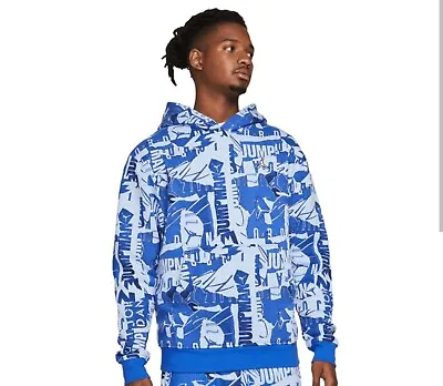 New W/tags Air Jordan Essentials Jumpman All Over Print Hoodie XL • $65