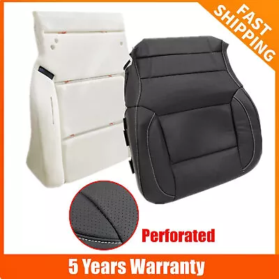 For 14-19 Chevy Silverado Driver Bottom Seat Cover Perforated Black W/ Foam Pad • $109.99