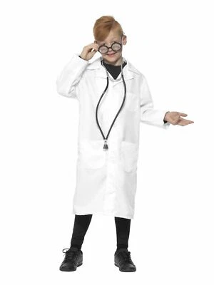 £13.52 • Buy Boys Girls Scientist Costume Kids Schoool Book Week Fancy Dress Outfit Mad