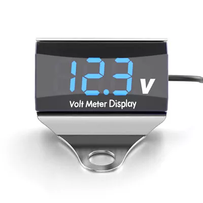 Car Motorcycle Digital   Display Voltmeter Voltage Gauge Panel Meter W8B1 • £7.47