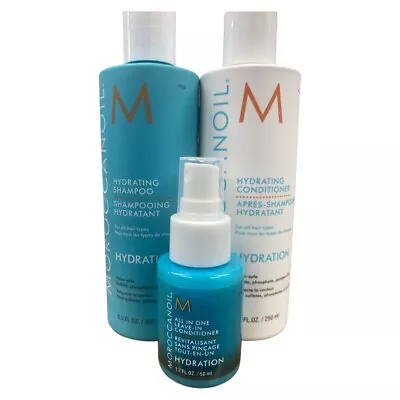 Moroccanoil  Hydrating  Shampoo & Conditioner  Set  With All In One Leave In 1.7 • $44.88