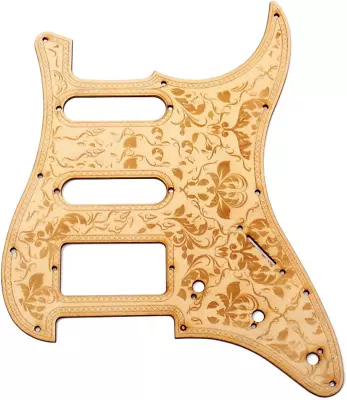 HSS Maple Wood Guitar Pickguard Scratch Plate Fit Fender Stratocaster Strat • $34.99