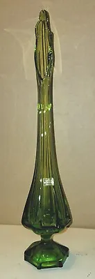 Vintage VIKING 20  Green Swung Glass Vase • $88