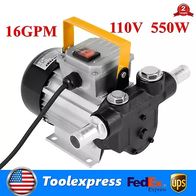 110V 550W Commercial Motor Electric Oil Pump Self Priming Transfer Pump 16GPM • $88