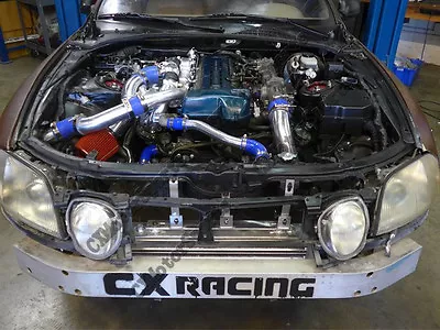$691 • Buy CX Intercooler Kit + Turbo Intake For 91-00 Lexus SC300 2JZ-GTE Stock Twin Turbo
